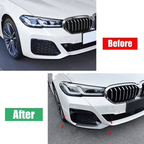 Front Bumper Canard Splitter Side Vent For BMW 5er G30 G31 LCI M Sport 2021+ - Bild 3 von 9