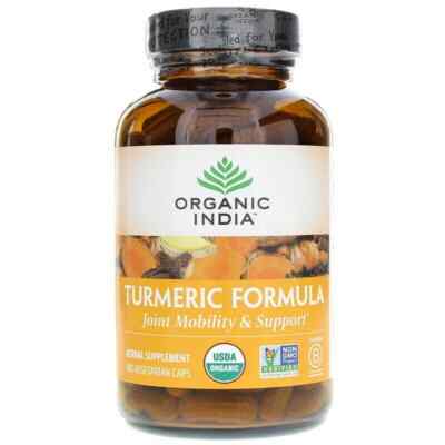 180 Veg. Caps. ORGANIC INDIA TURMERIC FORMULA  180 Caps  EXP - 06/2027