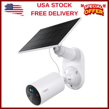Tapo Solarcam C402 Kit, Outdoor Battery Camera W/Solar Panel, Wireless, 1080P,