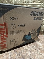 WypAll X80 Cloths, BRAG Box, HYDROKNIT, Blue, 12 1/2 x 16 4/5, 160 Wipers/Carton
