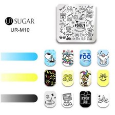 UK Shipping! UR Sugar April's fool party joker nail art stamping plate UR M10