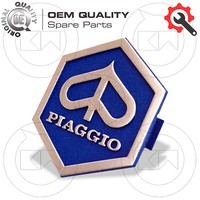 Scudetto Fregio Wappen Sechseckig Typ Original Piaggio Vespa N 50 1989 1990