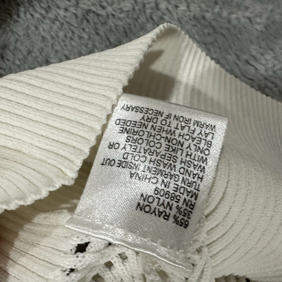 Кардиган на пуговицах Antonio Melani свитер женский средний белый винтажный - Изображение 4 из 4