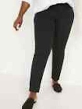 Old Navy High-Waisted Full Length Pixie Pants Size 6- BLACK- NWOT