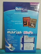 NEW QuicKutz MARISA 5/8" Lowercase Cursive Alphabet Cutting Die Set