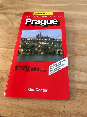 Tschechien - Eurostadt 1:15.000 Touristenkarte - Prag - 1998