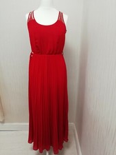 LOVEDROBE LADIES PLEATED MAXI DRESS RED NEW (ref 276) SALE