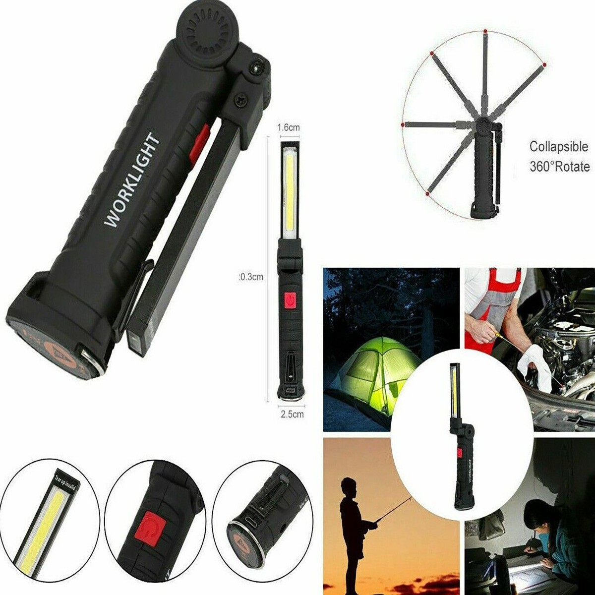 PDR* Torcia Led ricaricabile Police con Attacco Fucile controllo remoto BL-Q1891