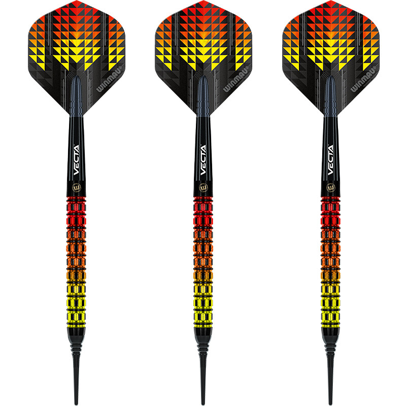 Мягкие дротики Winmau Firestorm Flame из 90 вольфрама с мягким наконечником для дротиков Softdart Dartpfeile 14290₽