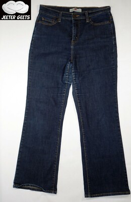 LEVI WOMENS Perfectly Slimming 512 Bootcut Denim Blue Jean Sz 12M