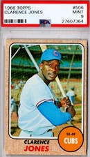 Clarence Jones, PSA 9, High Number #506, Chicago Cubs
