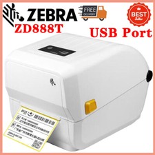 Zebra ZD888T Replace GK888T 203 dpi USB Transfer Thermal Barcode Printer White
