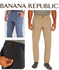 NEW Banana Republic Men's Flat Front Pant VARIETY BLUE