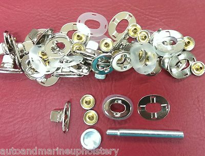 Common Sense 10 pk & Tool. Turn Button Twist Lock Dodgers Mainsail Sail Cover 