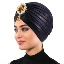 Indian Women Turban Hat Hair Loss Bonnet Chemo Cap Beanie Wrap Headscarf Cover