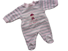 J32 Vêtement d'occasion Bébé Fille PYJAMA velouté ABSORBA 1 mois