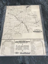 Outline Map Fairfield Ohio Vintage Topographic - Unknown Year One Sheet