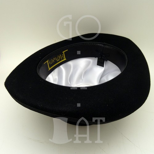 CLASSIC Wool Felt Kids Child Dura Lined Bowler Derby Top Hat | 52cm | Black Gray - Picture 12 of 26