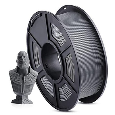  PLA 3D Printer Filament, 3D Printing PLA Filament 1.75mm Dimensional Grey
