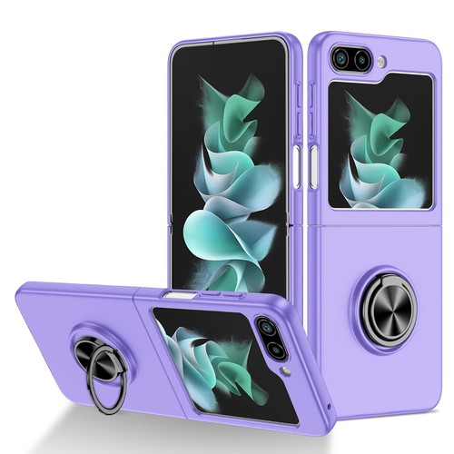 Smukłe etui magnetyczne do Samsung Galaxy Z Flip 6/5/4/3 Metalowy uchwyt pierścieniowy Kickstand - Zdjęcie 21 z 24