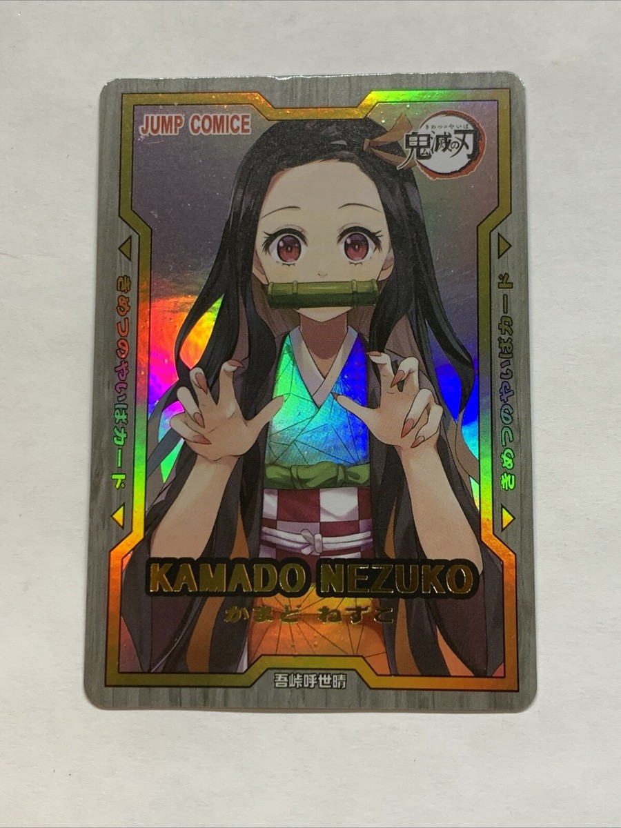 Nezuko Kamado Demon Slayer Yugioh Field Center Foil Card Holo Doujin Anime  ACG