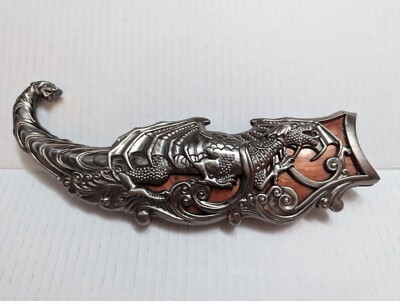 Red Wyvern Dragon Renaissance Cosplay Decor Metal dagger sheath decor 10 inch