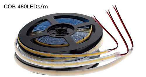 COB LED Strip Light 480 LEDs High Density IP67 Waterproof Flexible DC12V 24V 5M - Picture 14 of 23