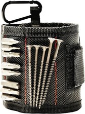 Magnetic Wristband with 10 Powerful Magnets and Carabiner Tool Holder