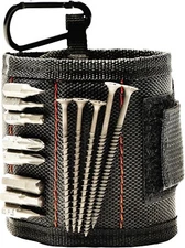 Magnetic Wristband with 10 Powerful Magnets and Carabiner – Tool Holder–