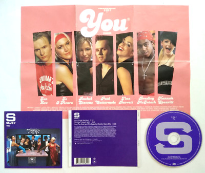 CD S Club 7 You Pop Dance Electronic UK 2002 Single Audio Compact Disc (Z22)