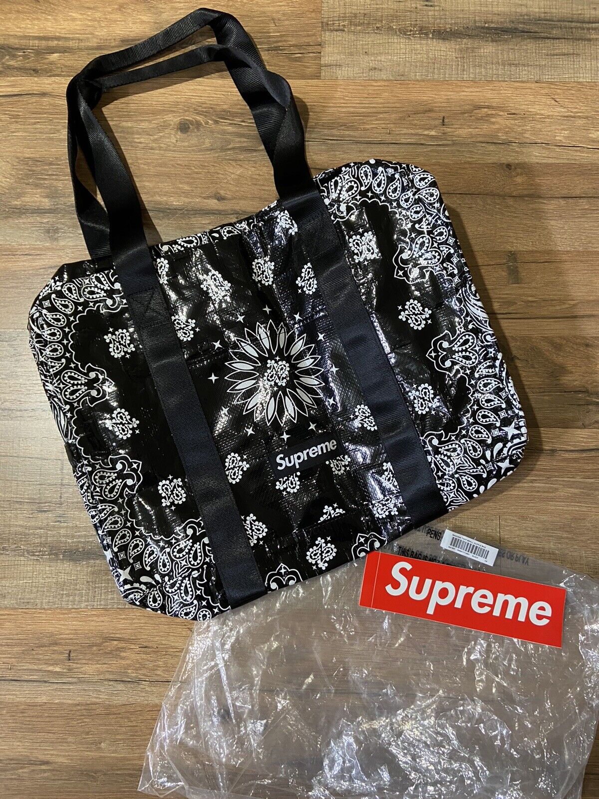 Supreme The North Face Bandana Rolling Thunder Bag Black