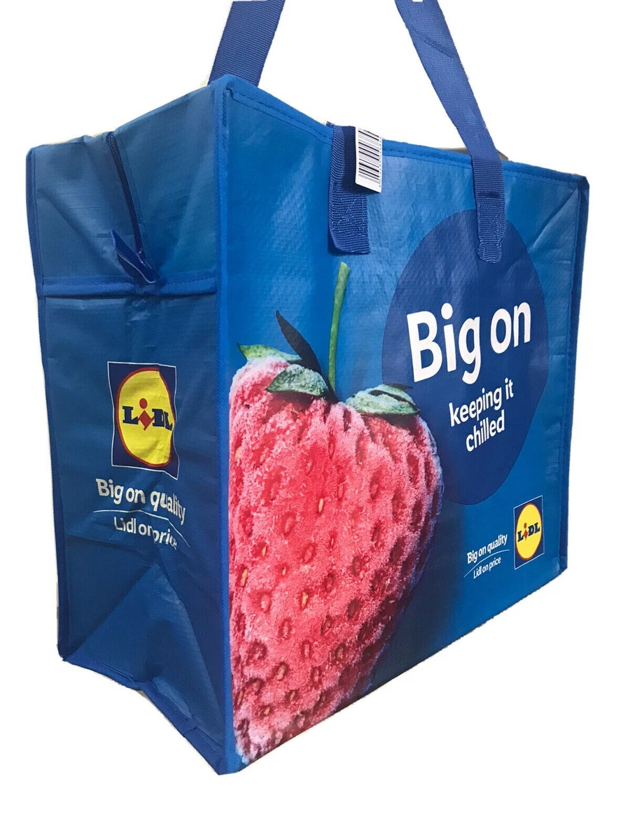 Lidl Large Insulated Cool Shopping Bag Chill Fresh Frozen Food for 4 Hours 12kg