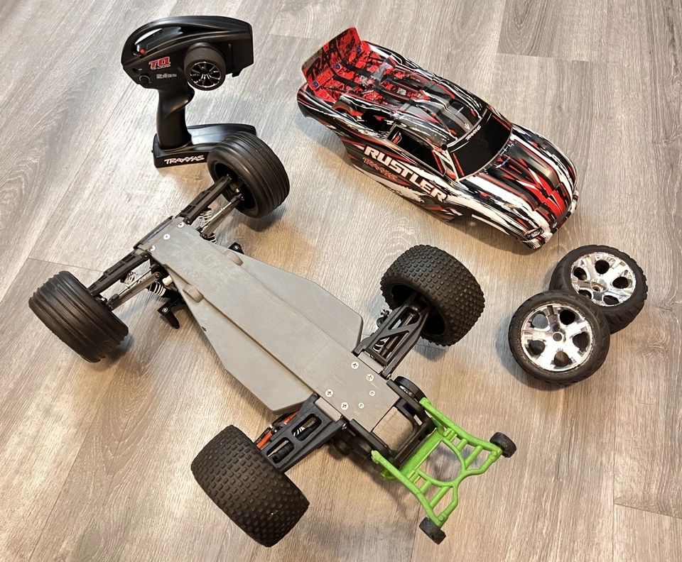 Traxxas Rustler 2WD VXL 3s 4 полюса бесщеточный RC A-RTR модернизированный - Бесплатная доставка - Изображение 3 из 4
