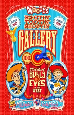 Toy Story Midway Games Flying Tossers Disney 13x19 Poster Print