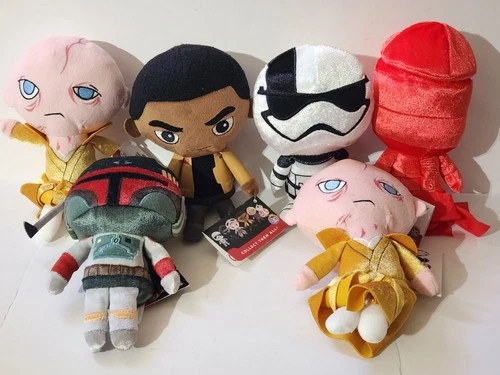 Funko Star Wars Galactic Plushies Lot of 6 Snoke Finn Boba Fett Stormtrooper New