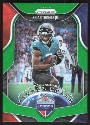 6269K 2025 Panini Prizm #8 Brian Thomas Jr. Global Reach Green | eBay
