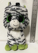 TY Beanie Boos ZIG-ZAG Zebra 10” MEDIUM Plush Stuffed Toy 2013