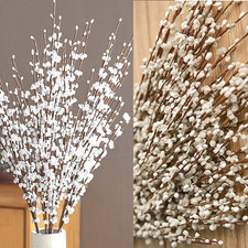 5pcs 29.5" Faux Jasmine Artificial Flowers Tall White Floral Branches for Home W