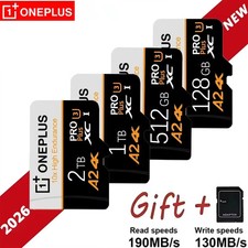 1TB Micro SD Card Memory Card Flash Card SD Adapter Camera Games Videos PC Drone