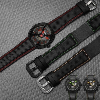 Watch Band Stitches Belt Genuine Leather Fit For Dietrich Suunto OTC-AO1 OT-3