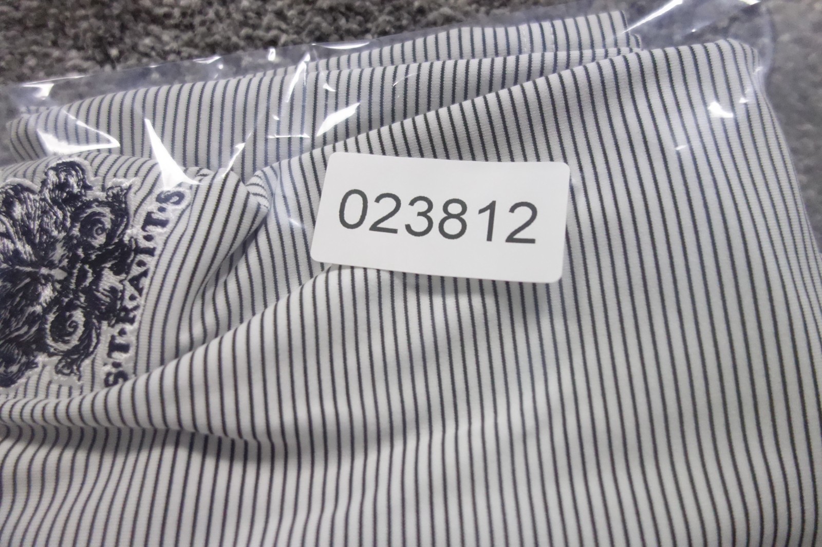 Under Armour Polo Shirt Mens Medium White Striped Loose Whistling Straits Golf thumbnail 8