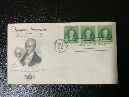 1940 #884 1c Gilbert Stuart - ArtCraft FDC