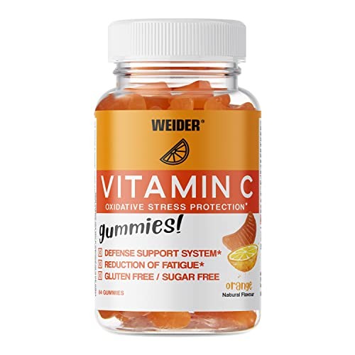 Vitamine C Gummies Weider pour la réduction de la fatigue flacon de 84 gélis