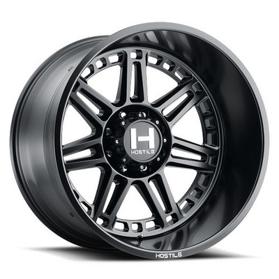 20x12 Hostile 124 Lunatic Asphalt (Satin Black) Wheel 5x5.5 (-44mm)