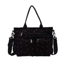 Women's Strawberry Bags Corduroy Everyday Tote Kawaii Shoulder Handbag Crossb...