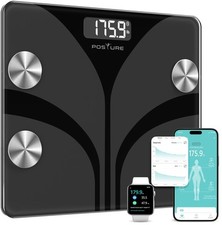 Digital Smart Bathroom Scale Body Composition Analyzer 400lbs LCD Display