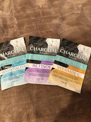 My Beauty Spot Charcoal Infused Face Mask 1 Sheet Purifying 15 Minute Therapy
