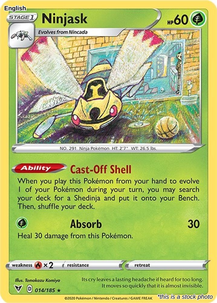 Ninjask [SWSH04 - 014/185] Tomokazu Komiya Rare Near Mint