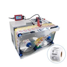 Automatic label inkjet printing rewinder film tape inkjet coding batch number