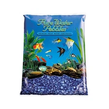 Pure Water Pebbles Frosted Aquarium Gravel Deep Blue Select Size:: 5 lb.